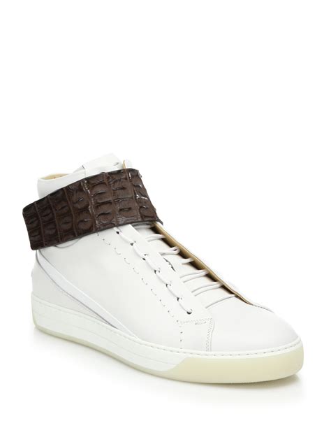 mens fendi high top shoes|fendi high tops sneakers women's.